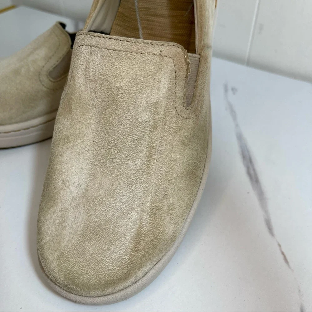 Dansko Beige Suede Leather Slip-on Comfort Sneaker Women's Sz 7.5-8/EU 38 Nurse